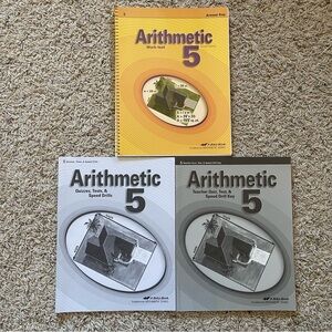 Abeka Arithmetic Answer Key Tests/Quizzes Set of Books Homeschool
